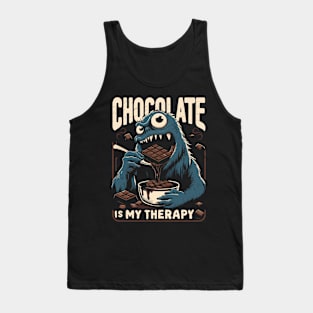 Chocolate lover therapy monster Tank Top